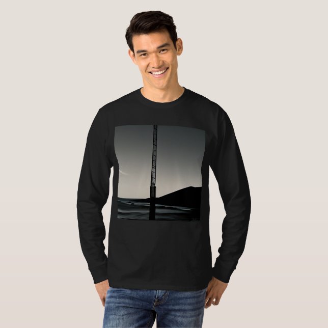  We Were Here men black long sleeve T-shirt (Front Full)