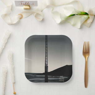 We Were Here square paper plates
