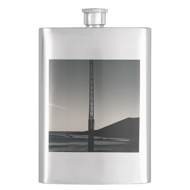We Were Here stainless steel flask (Front)