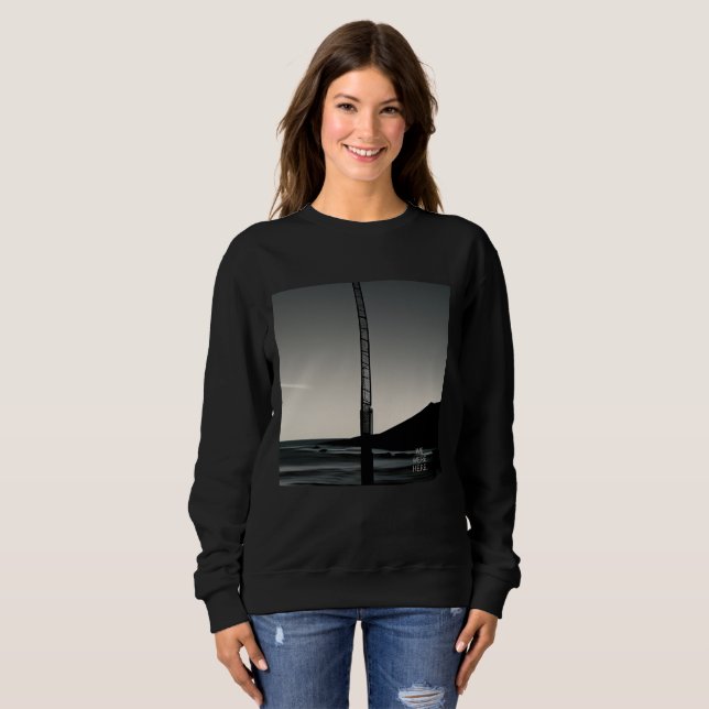  We Were Here w title women black sweatshirt (Front Full)