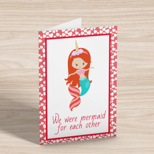 We were Mermaid For Each Other Valentine's Day Card (Creator Uploaded)