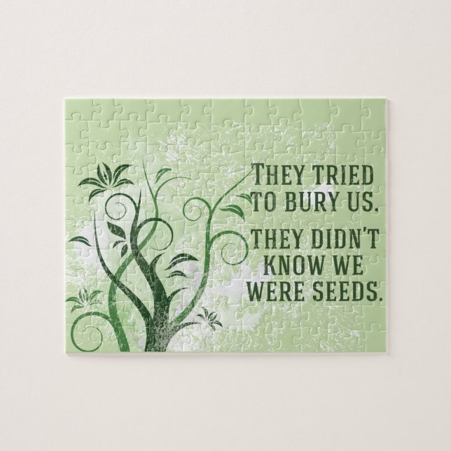 We Were Seeds Inspirational Quote Jigsaw Puzzle (Horizontal)