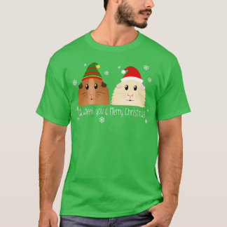 We Wheek You A Merry Christmas Guinea Pig Christma T-Shirt