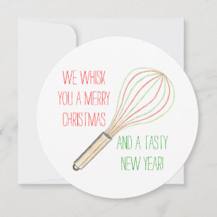 We Whisk You a Merry Christmas a Tasty New Year Invitation