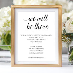 We Will Be There Memorial First Holy Communion  Poster