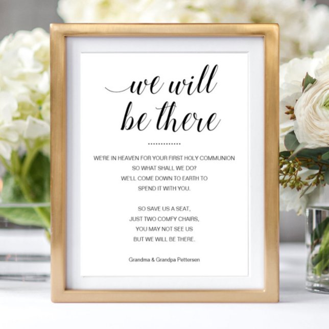 We Will Be There Memorial First Holy Communion  Poster (Creator Uploaded)