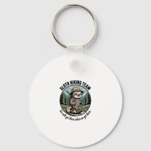 We Will Get There Eventually Sloth Hiker Key Ring
