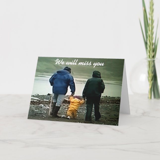 WE WILL MISS YOU AND WISH YOU THE BEST CARD (Front)