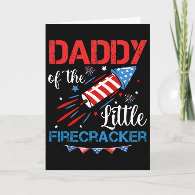 We Will Never Forget American Flag Memorial Day 4t Card (Front)