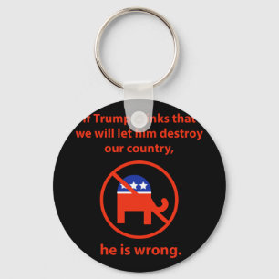 We Will Not Let Him Destroy Our Country  Key Ring