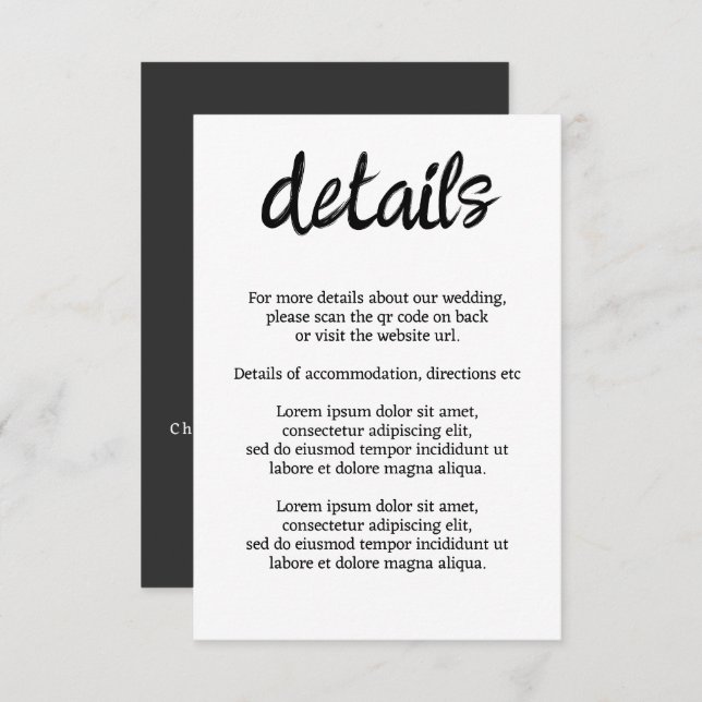We Will Say I Moo Cow Wedding QR Code Enclosure Card (Front/Back)