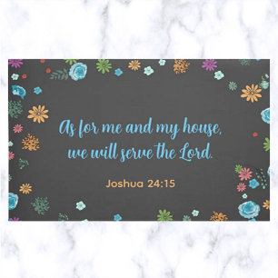 We Will Serve The Lord Doormat