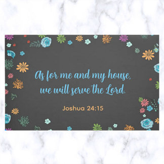 We Will Serve The Lord Doormat