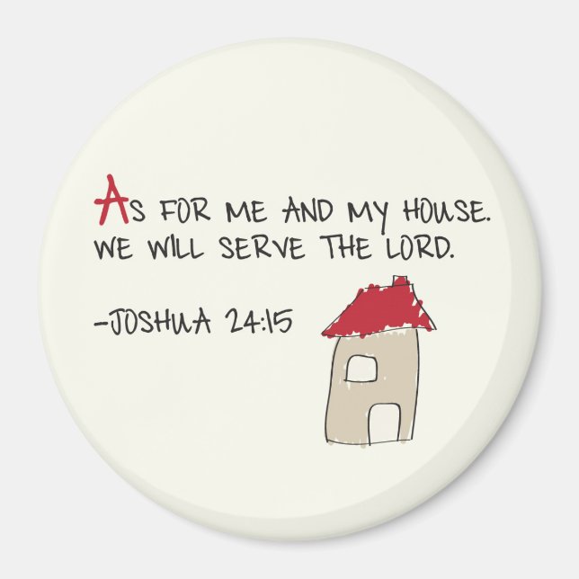 We will serve the Lord Magnet (Front)