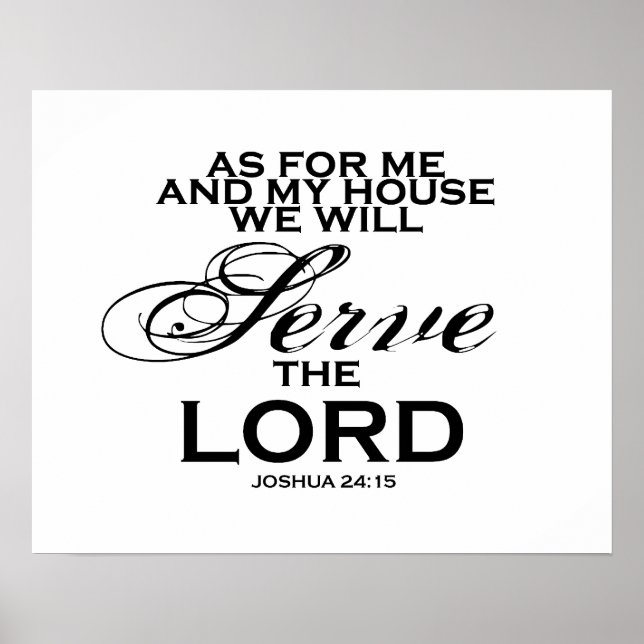 We Will Serve The Lord Poster (Front)