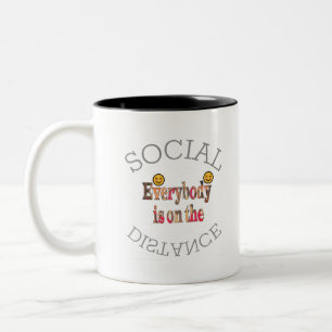 We Will Survive COVID-19 – A Message of Strength   Two-Tone Coffee Mug
