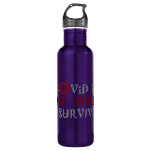 We Will Survive COVID-19 – Strength & Resilience 710 Ml Water Bottle