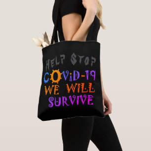 We Will Survive COVID-19 – Strength & Resilience Tote Bag