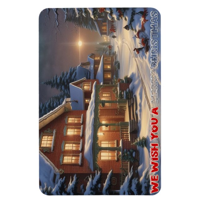 We wish a merry christmas - 004 magnet (Vertical)