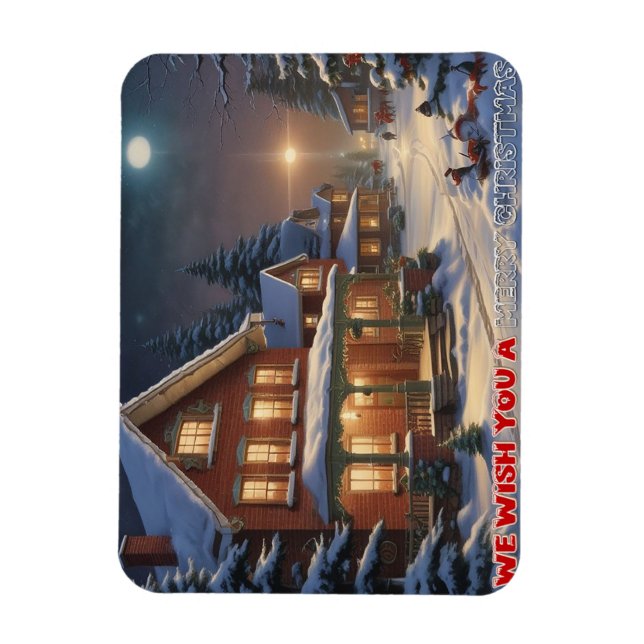 We wish a merry christmas - 004 magnet (Vertical)