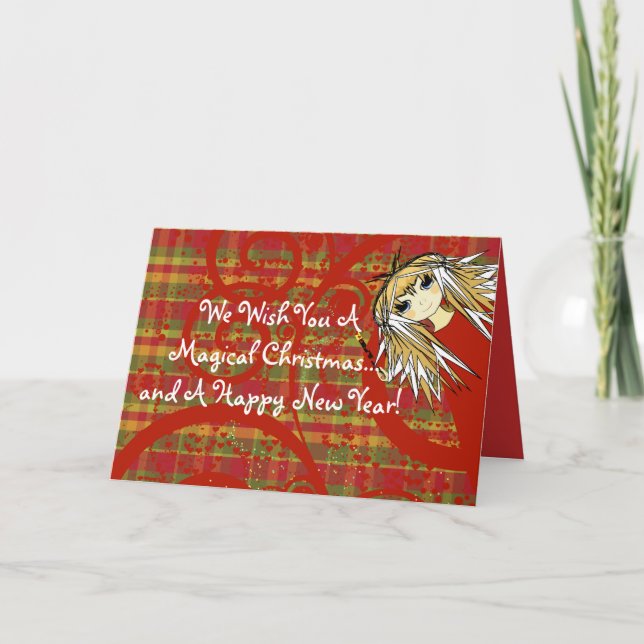 We Wish You A  Magical Christmas... and A Happy Holiday Card (Front)