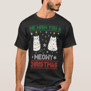 We Wish You A Meowy Cat Christmas Ugly Sweater