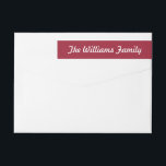 We Wish You A Merry Christmas & A Happy New Year! Wrap Around Label<br><div class="desc">Send out this year's holiday greetings in style with these unique and modern holiday card wraparound labels. The design features a festive red background with trendy white typography wording which matches the "We Wish You A Merry Christmas & A Happy New Year" collection. Easily add your wording to these holiday...</div>