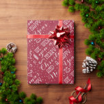 We Wish You A Merry Christmas & A Happy New Year! Wrapping Paper<br><div class="desc">Send out this year's holiday greetings in style with this unique and modern holiday wrapping paper. The design features a festive red background with trendy white typography wording which reads; "We Wish You A Merry Christmas & A Happy New Year".</div>