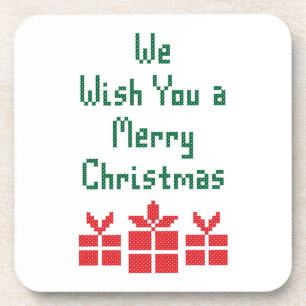 We Wish you a Merry Christmas Coaster