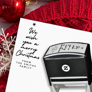 We Wish You a Merry Christmas Family Self-inking Stamp