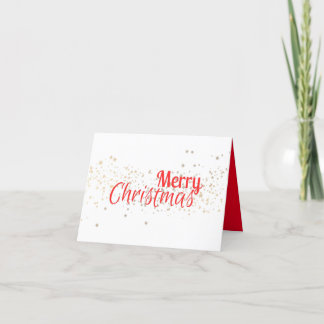We Wish You a Merry Christmas Folded Holiday Card