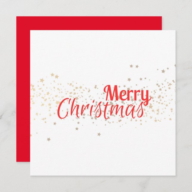 We Wish You a Merry Christmas Folded Holiday Card (Front/Back)