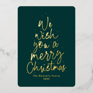 We wish you a Merry Christmas gold nonphoto