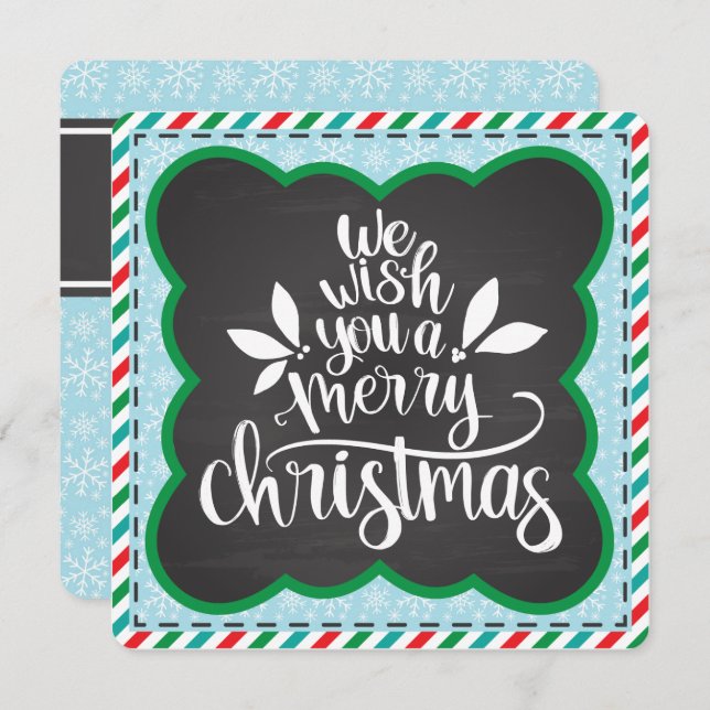 We Wish You a Merry Christmas Holiday Card (Front/Back)