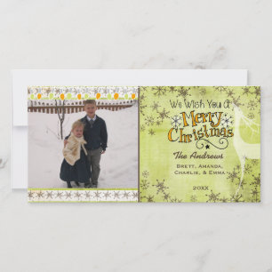 We Wish You a Merry Christmas Holiday Photo Card