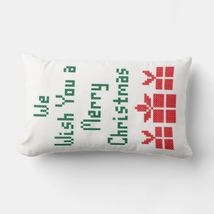 We Wish you a Merry Christmas Lumbar Cushion