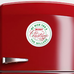 We Wish You A Merry Christmas Magnet