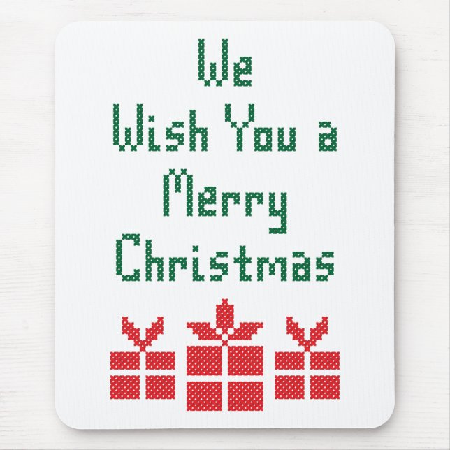 We Wish you a Merry Christmas Mouse Pad (Front)