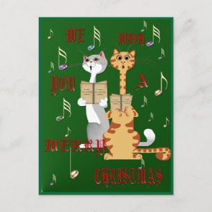 We Wish You A Merry Christmas Postcard