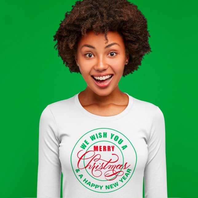 We Wish You a Merry Christmas Red And Green T-Shirt (Creator Uploaded)
