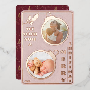 We Wish You a Merry Christmas   Two Photo Unique