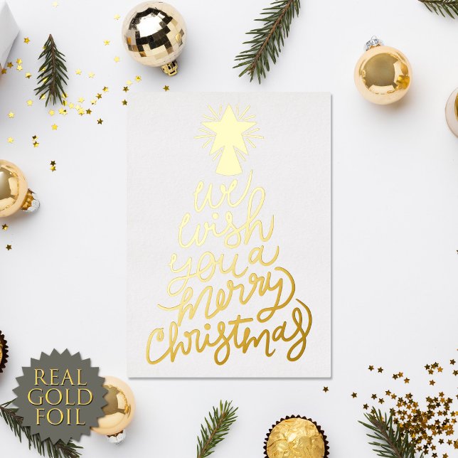 We Wish You a Merry Christmas Typography Gold (Creator Uploaded)