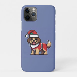 We wish you a merry christmas with cute dog santa Case-Mate iPhone case