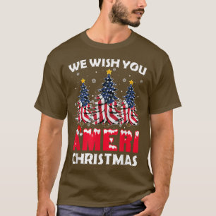 We Wish You Ameri Christmas Funny Merry Christmas T-Shirt