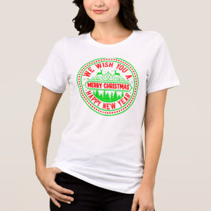 We Wish You Merry Christmas Happy New Year-13395 Tri-Blend Shirt