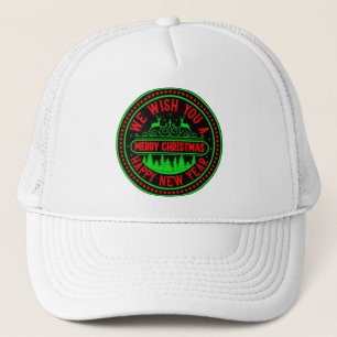 We Wish You Merry Christmas Happy New Year-13395 Trucker Hat