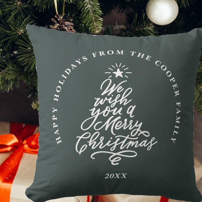We Wish You Merry Christmas Holiday Cushion (Creator Uploaded)