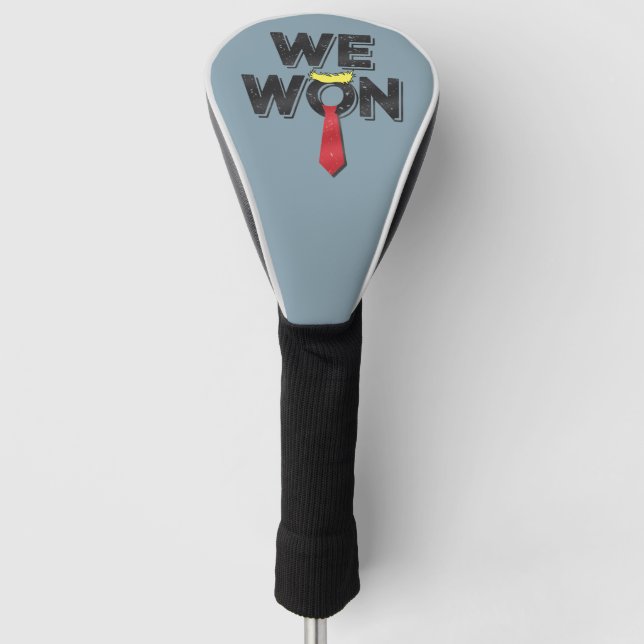 We Won Donald Trump 2024 Golf Head Cover (Front)