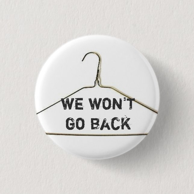 We won't go back button (Front)