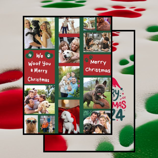 We Woof You a Merry Christmas Family Pet Photo Holiday Card (We Woof You a Merry Christmas Family Pet Photo Holiday Card)